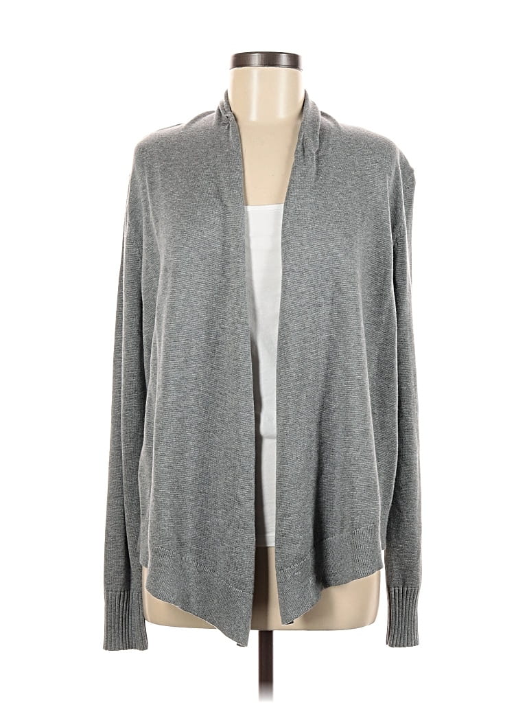 Pre-owned Remade Cardigan Sweater In Gray
