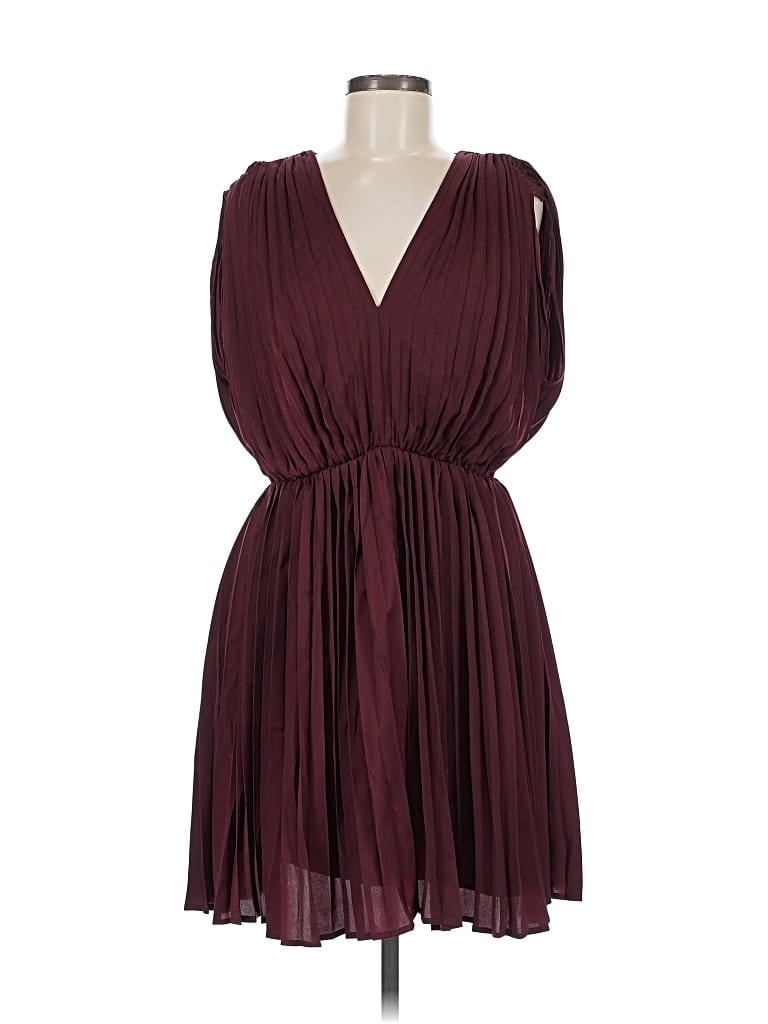 Pre-owned Express Cocktail Dress In Burgundy