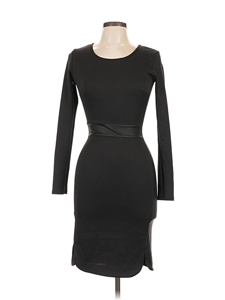 Pre-owned Kardashian Kollection Cocktail Dress In Black