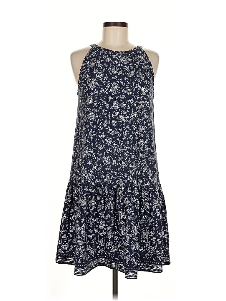 Pre-owned Ann Taylor Loft Casual Dress In Blue
