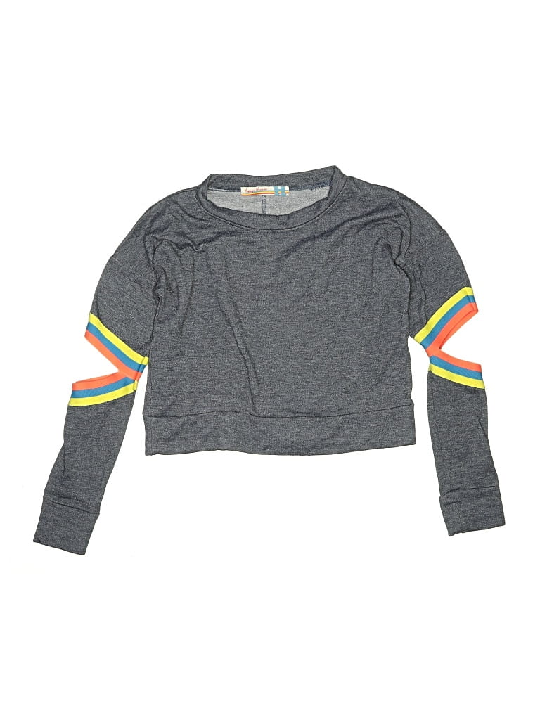 Pre-owned Vintage Havana Kids' Cardigan Sweater In Gray