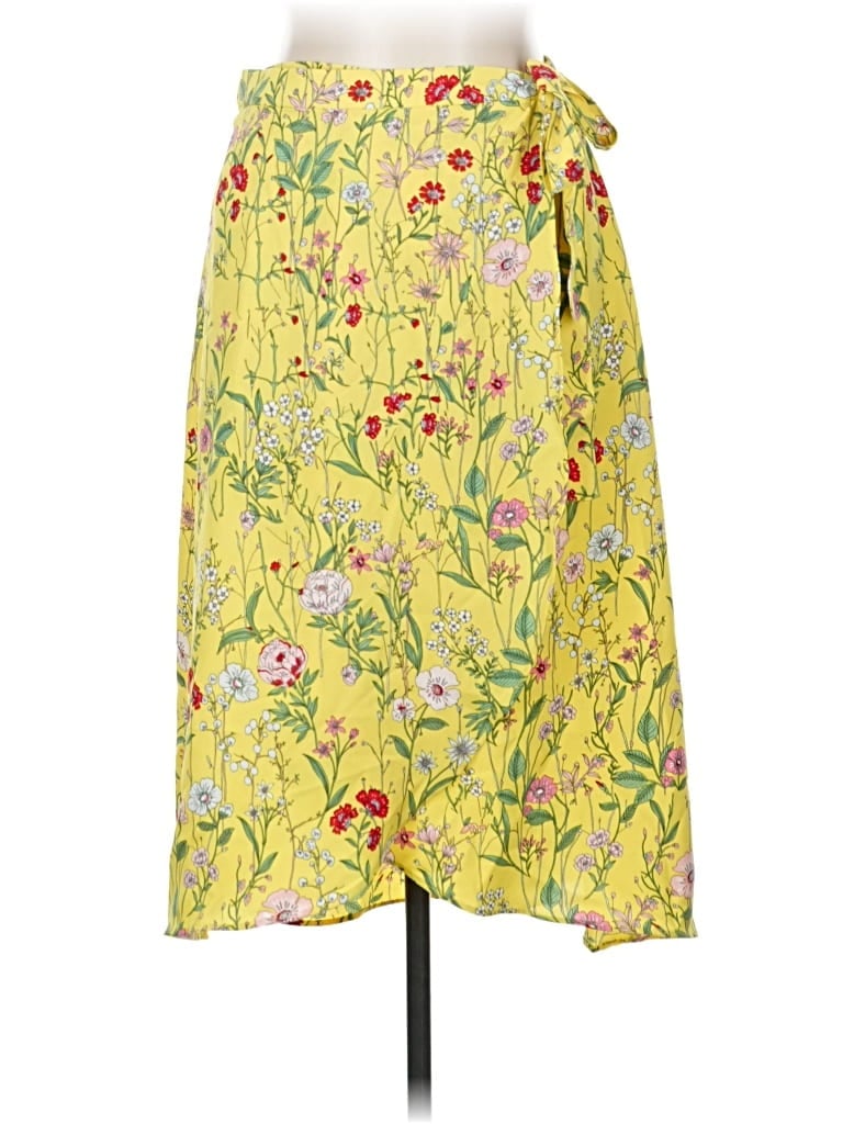 Pre-owned Ann Taylor Loft Casual Skirt In Yellow