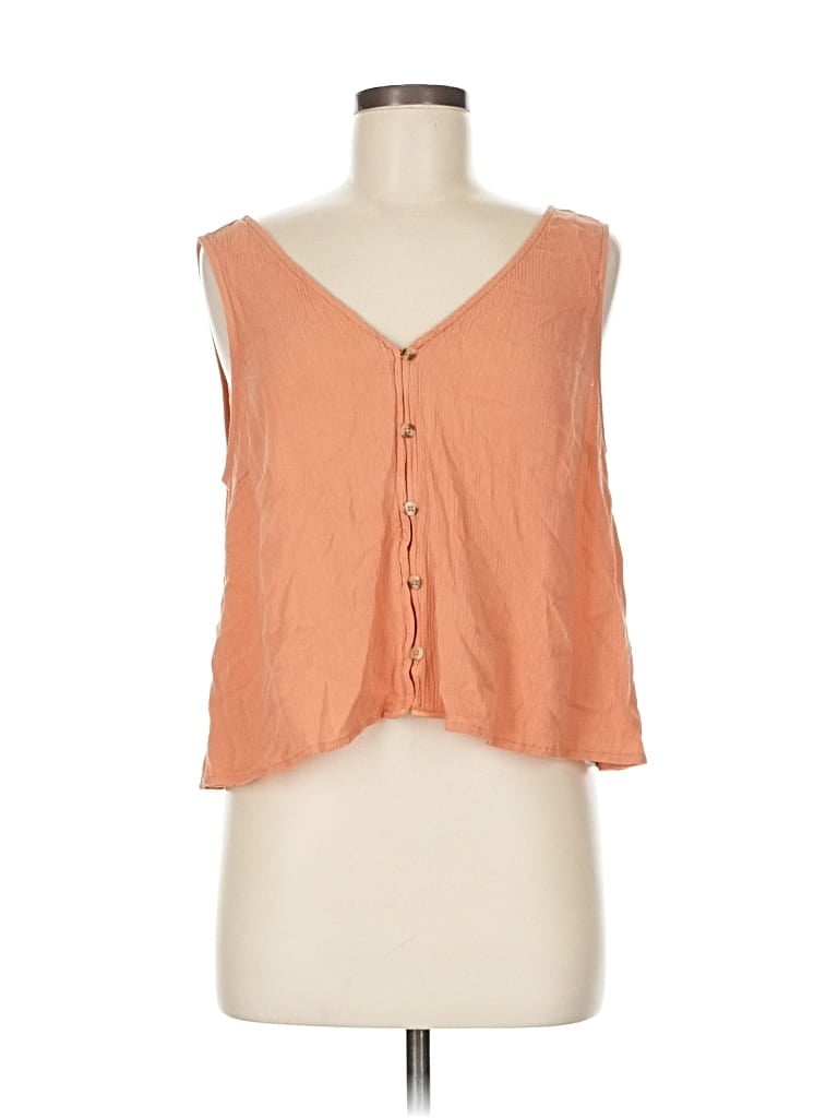 Pre-owned Asos Design Sleeveless Blouse In Orange