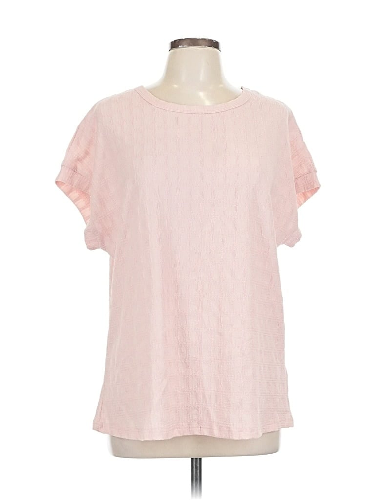 Pre-owned Dokotoo Short Sleeve Blouse In Pink