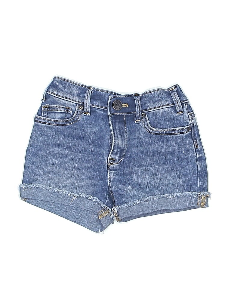 Pre-owned Crewcuts Outlet Kids' Denim Shorts In Blue