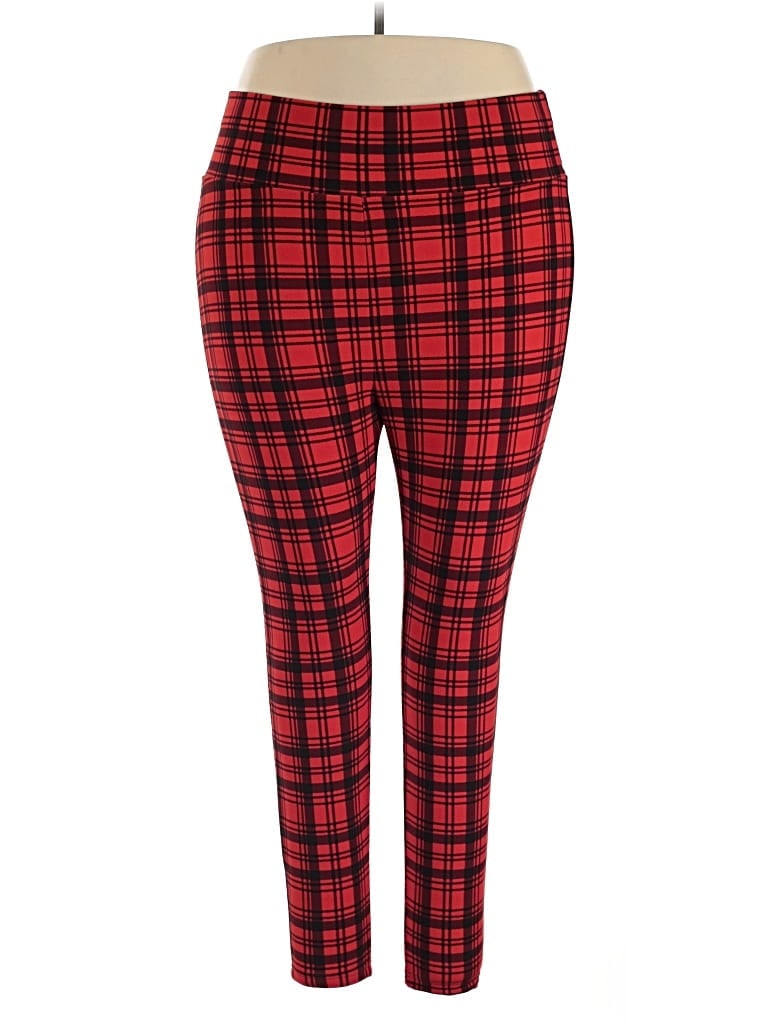 Pre-owned Shein Curve Casual Pants In Red