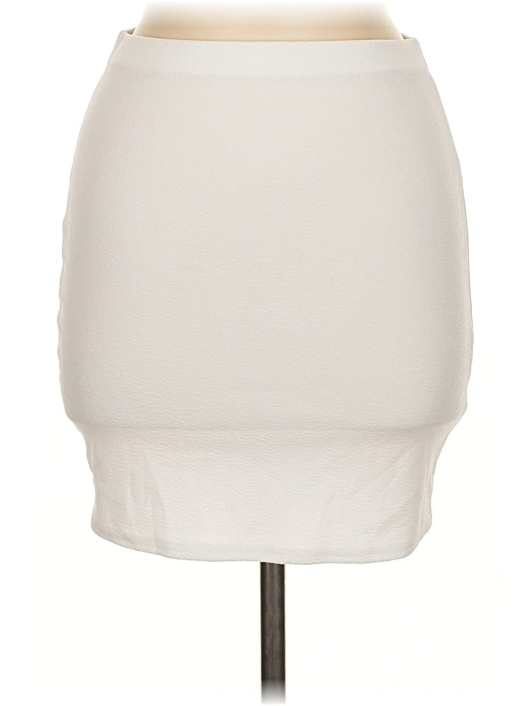 Prettylittlething Casual Skirt In White
