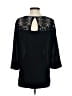 14th & Union 100% Polyester Black 3/4 Sleeve Blouse Size S - photo 2
