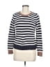 Banana Republic 100% Cotton Stripes Blue Pullover Sweater Size M - photo 1