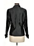 JS Collections 100% Acetate Metallic Black Long Sleeve Blouse Size 8 - photo 2