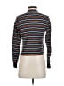 Eyeshadow Stripes Black Turtleneck Sweater Size XS - photo 2
