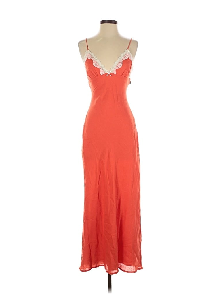 Pre-owned Nia Cocktail Dress In Orange