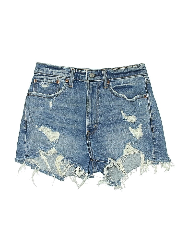ABERCROMBIE & FITCH Pre-owned Denim Shorts In Blue