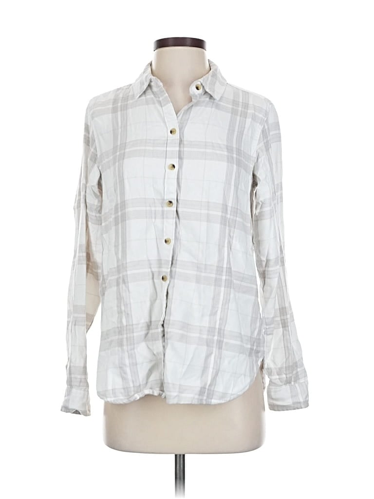 JACHS GIRLFRIEND Pre-owned Long Sleeve Button Down Shirt In Gray