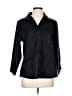 Chico's Black 3/4 Sleeve Button-Down Shirt Size Lg (2) - photo 1