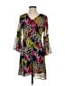 Taylor 100% Polyester Paisley Black Casual Dress Size 2 - photo 1