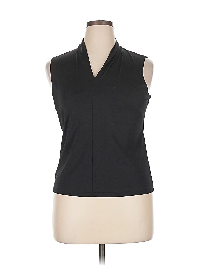 Pre-owned Josephine Chaus Sleeveless Blouse In Black