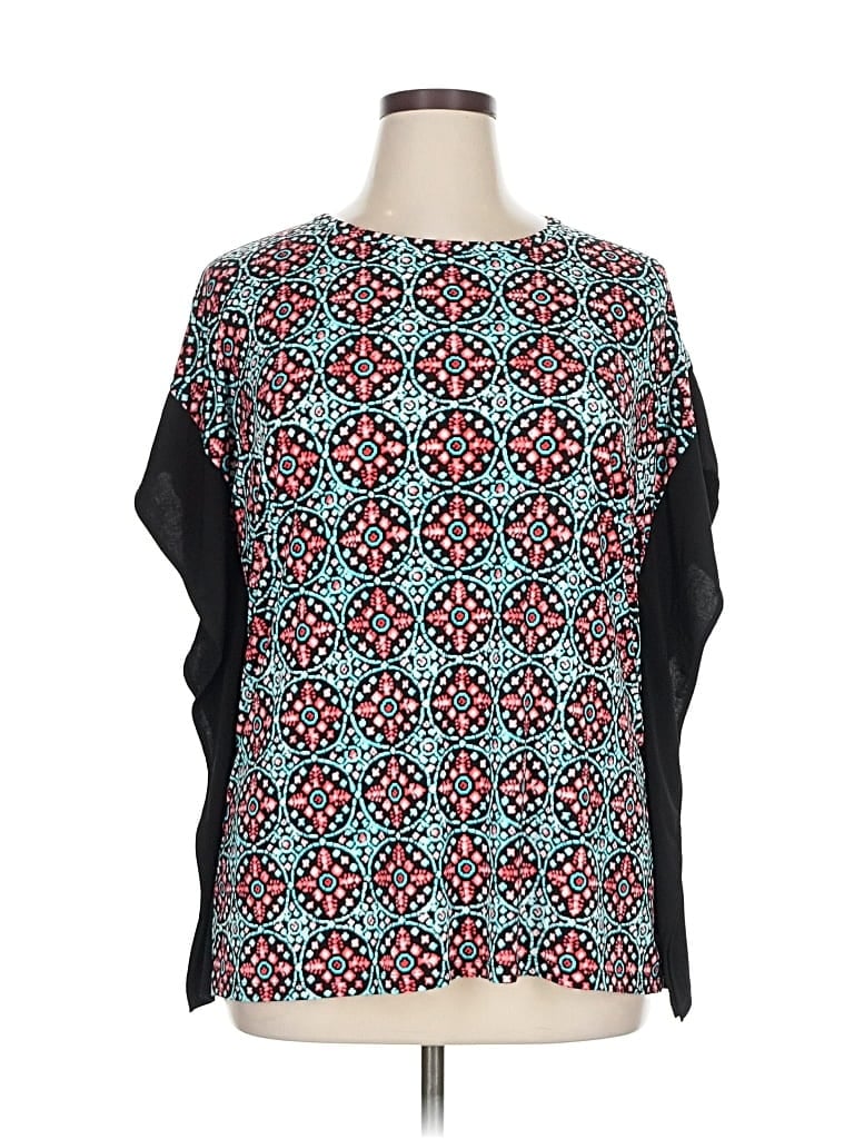 Pre-owned Michael Michael Kors Short Sleeve Blouse In Blue