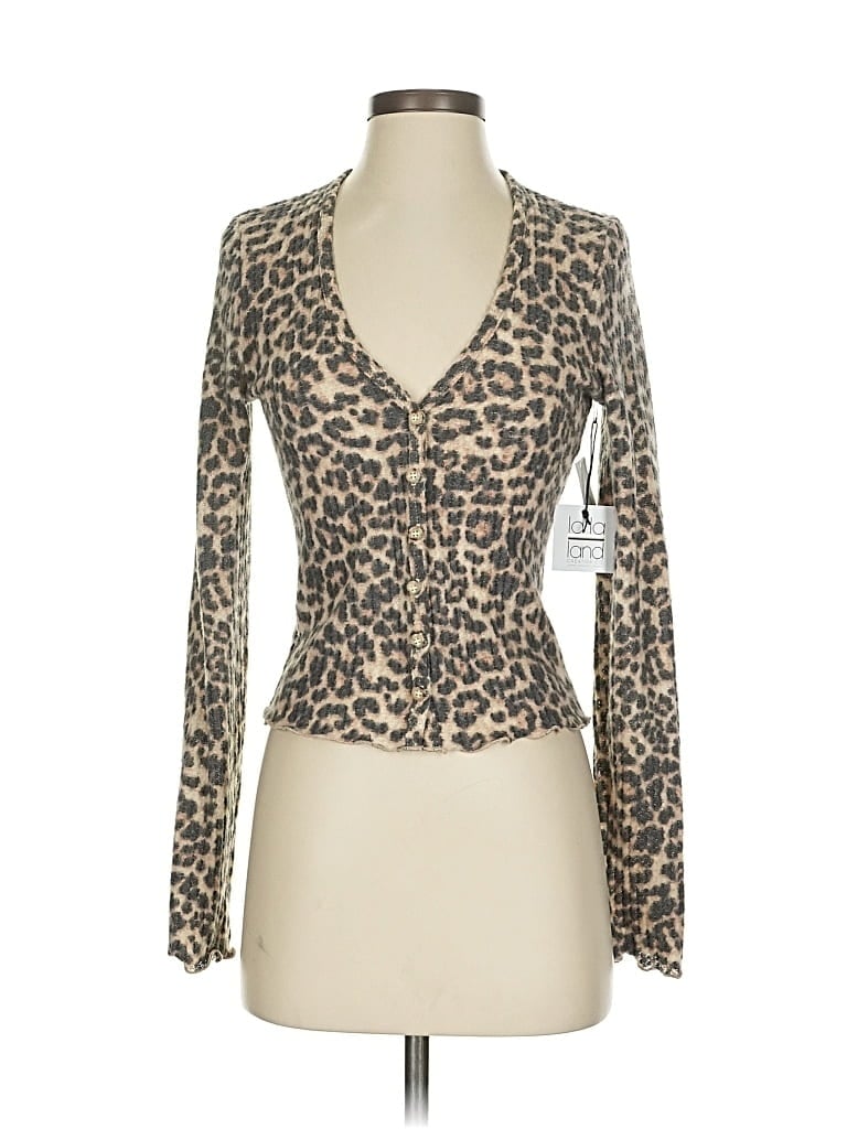 Pre-owned La La Land Creative Co Cardigan Sweater In Brown