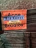 Blå Konst Acne Studios Chevron-herringbone Gray Black Jeans Size 27 waist - photo 6