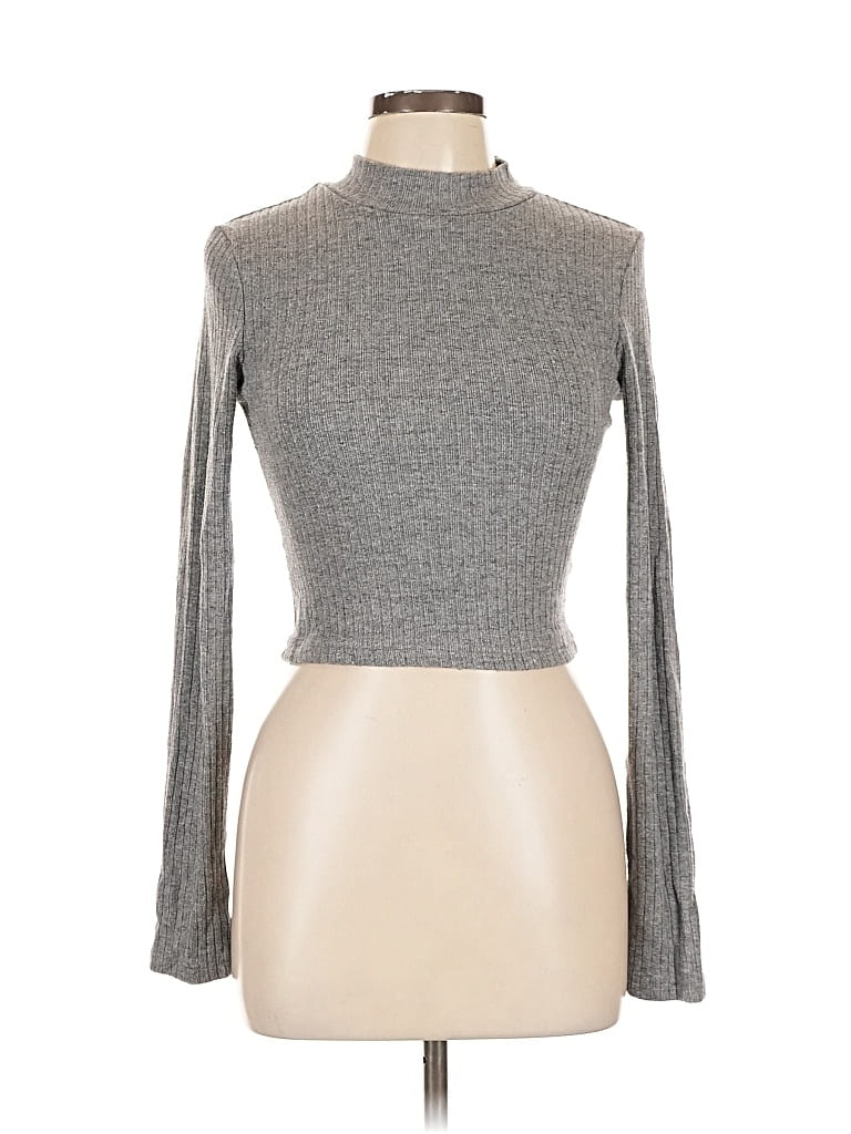Pre-owned Ogl Long Sleeve Turtleneck In Gray