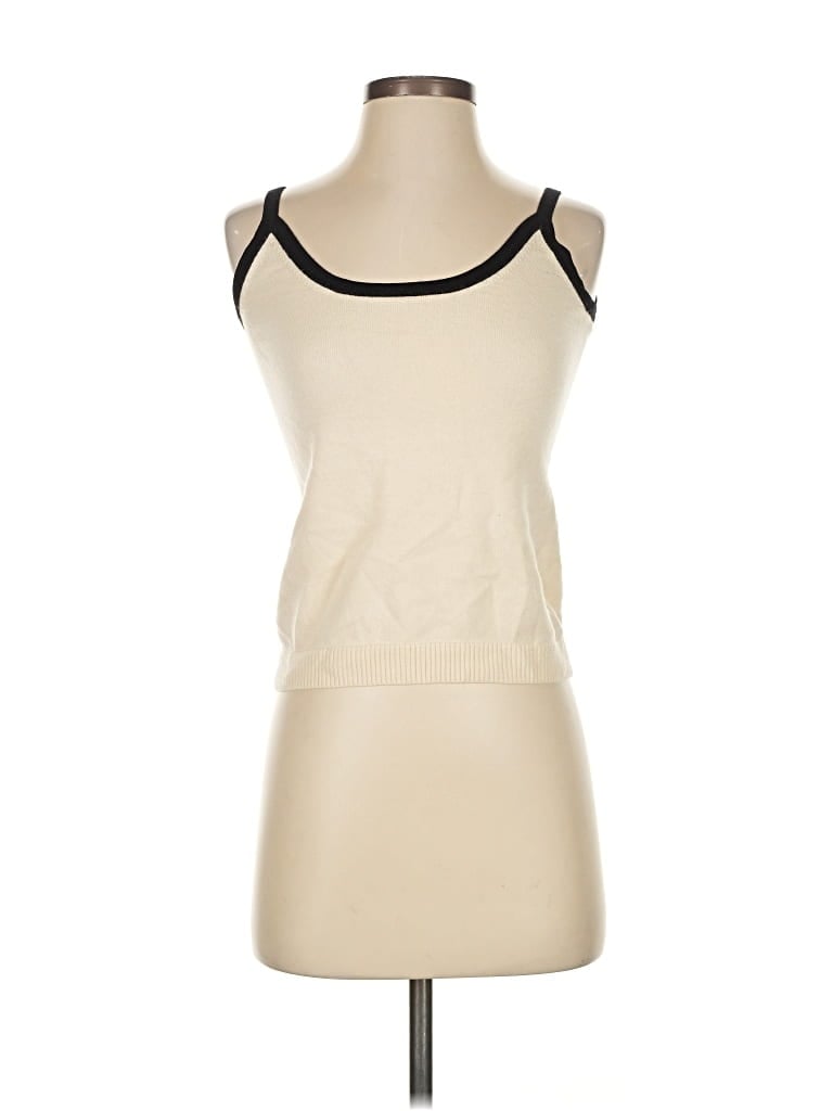 Pre-owned Worth Sleeveless Top Tan Halter Neckline Tops In Brown