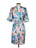 Jade 100% Polyester Paisley Blue Casual Dress Size XS - photo 2