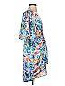 Jade 100% Polyester Paisley Blue Casual Dress Size XS - photo 4