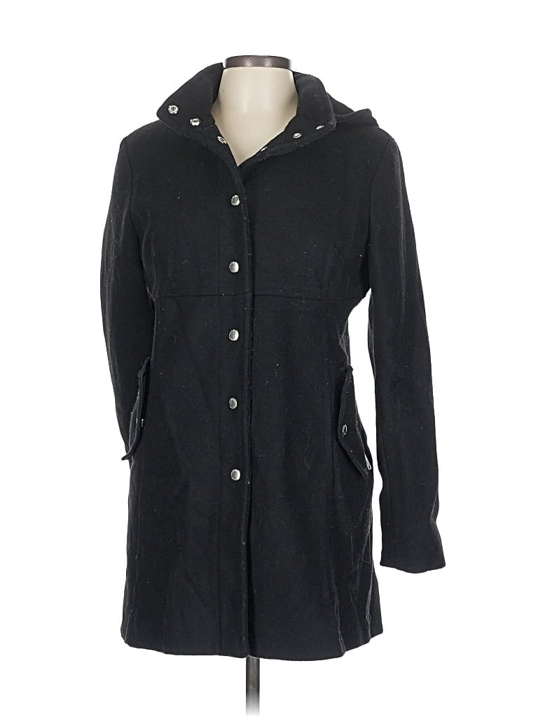 Pre-owned Michael Michael Kors Wool Coat In Black