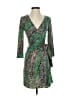 BCBGMAXAZRIA Print Green Cocktail Dress Size XS - photo 1