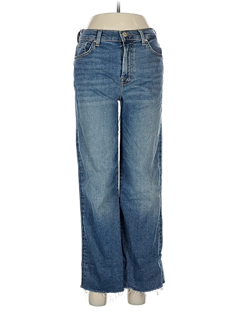 Pre-owned 7 For All Mankind Jeans In Blue