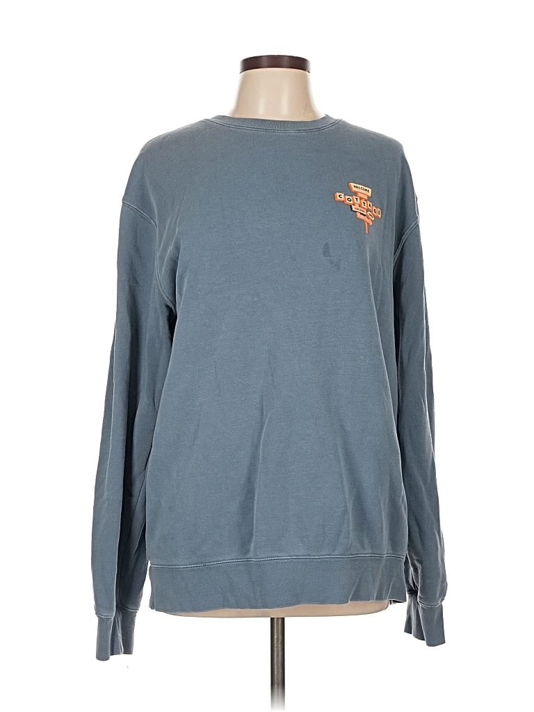 Pre-owned Assorted Brands Sweatshirt In Blue