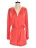 BCBGMAXAZRIA 100% Polyester Solid Red Orange Romper Size XS - photo 1