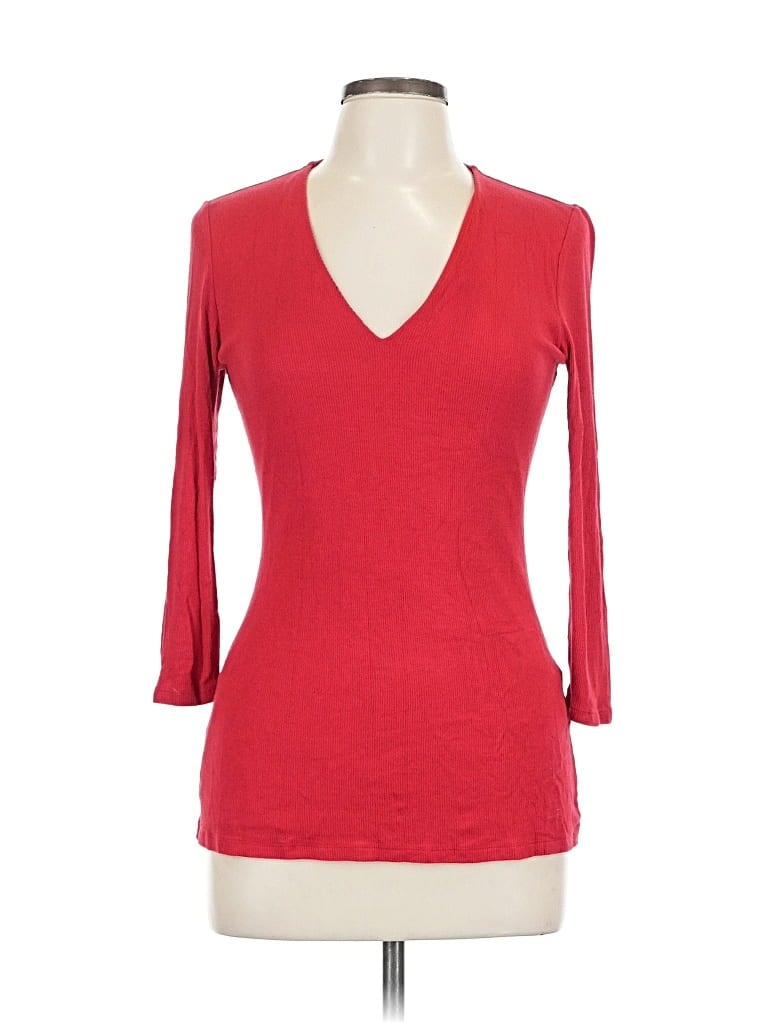 INC INTERNATIONAL CONCEPTS Pre-owned 3/4 Sleeve T-shirt In Red