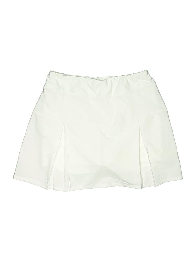 Pre-owned Lands' End Active Skort In White