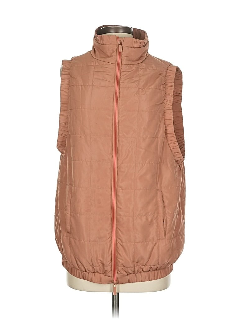 Pre-owned Savvi Vest In Brown