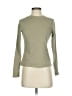 Meli Solid Tan Green Long Sleeve T-Shirt Size XS - photo 1