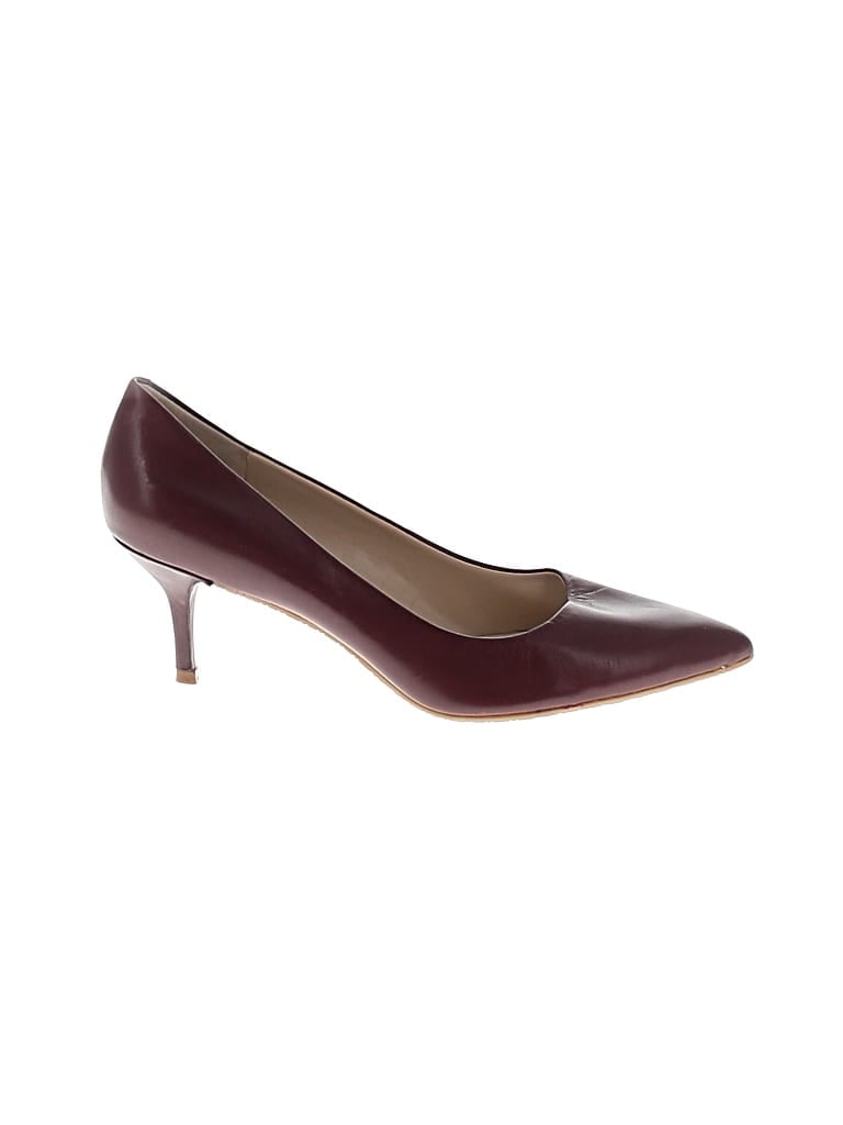 Pre-owned Nine West Flats In Burgundy