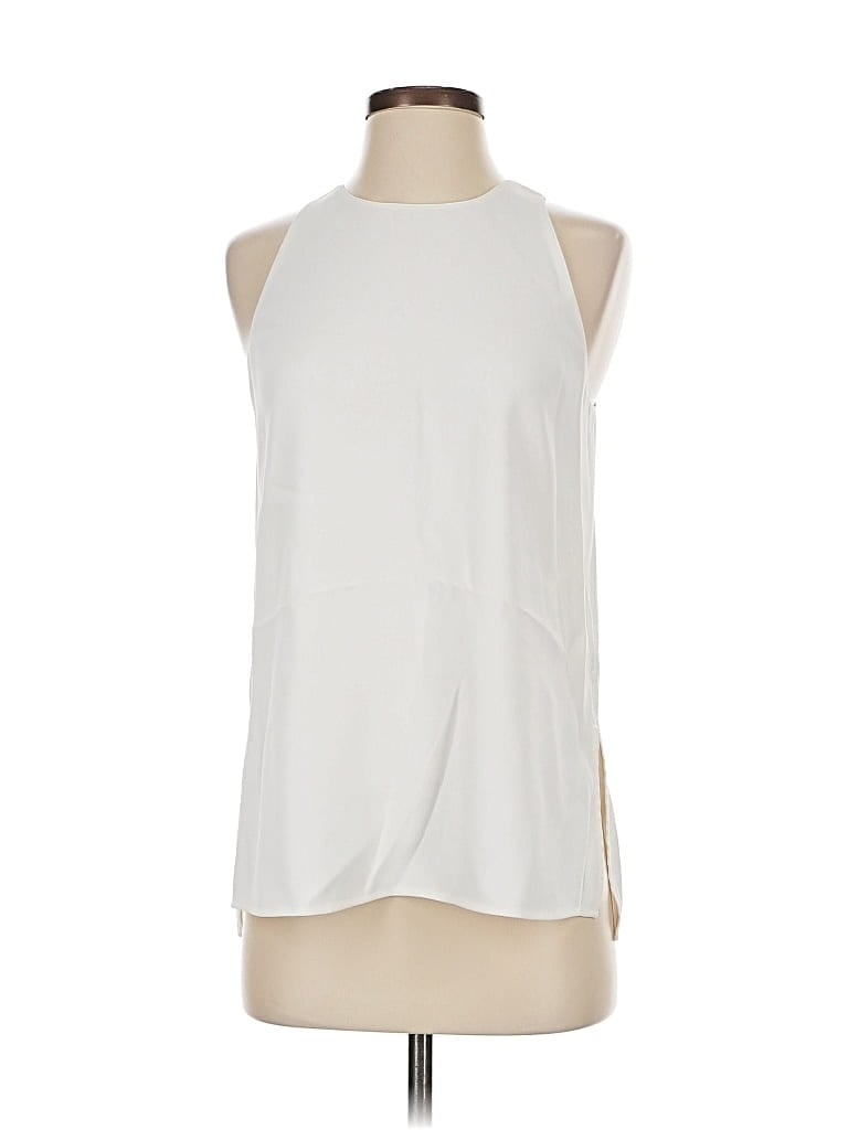 Pre-owned Vince Sleeveless Blouse In White