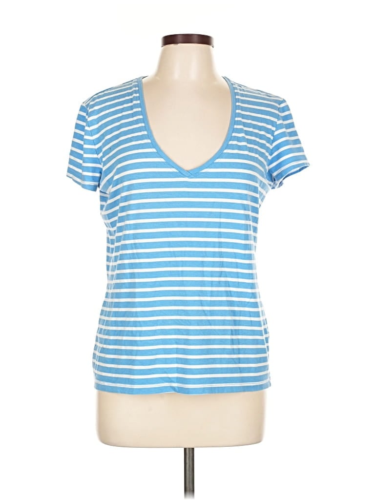 Pre-owned Banana Republic Factory Store Short Sleeve T-shirt In Blue