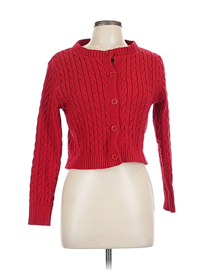 Pre-owned Shein Cardigan Sweater In Red