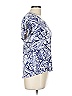 One September Blue Short Sleeve Blouse Size L - photo 4