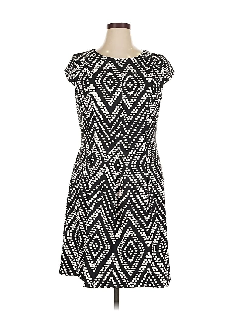 Pre-owned Ab Studio Sleeveless Top Black Keyhole Neckline Tops