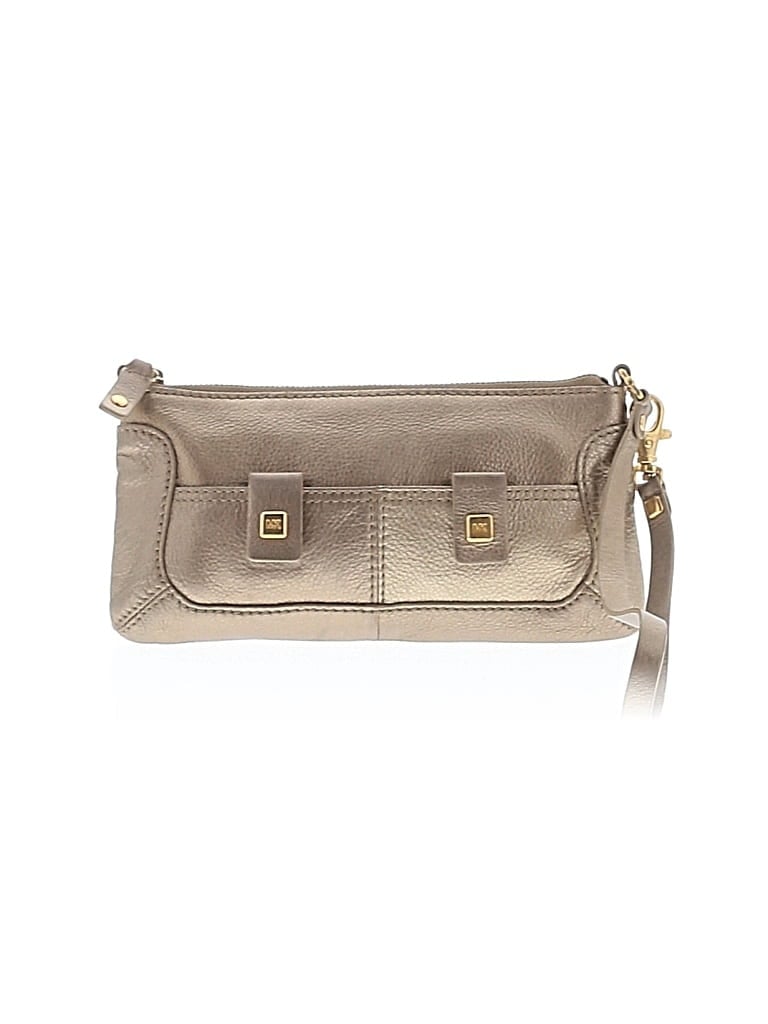 Pre-owned Michael Michael Kors Leather Wristlet In Brown