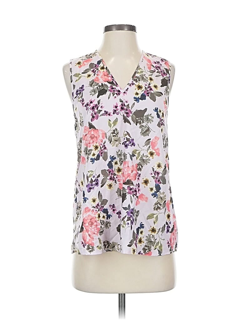 Pre-owned French Connection Sleeveless Blouse In White