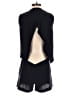 Club Monaco 100% Polyester Solid Black Romper Size 0 - photo 2