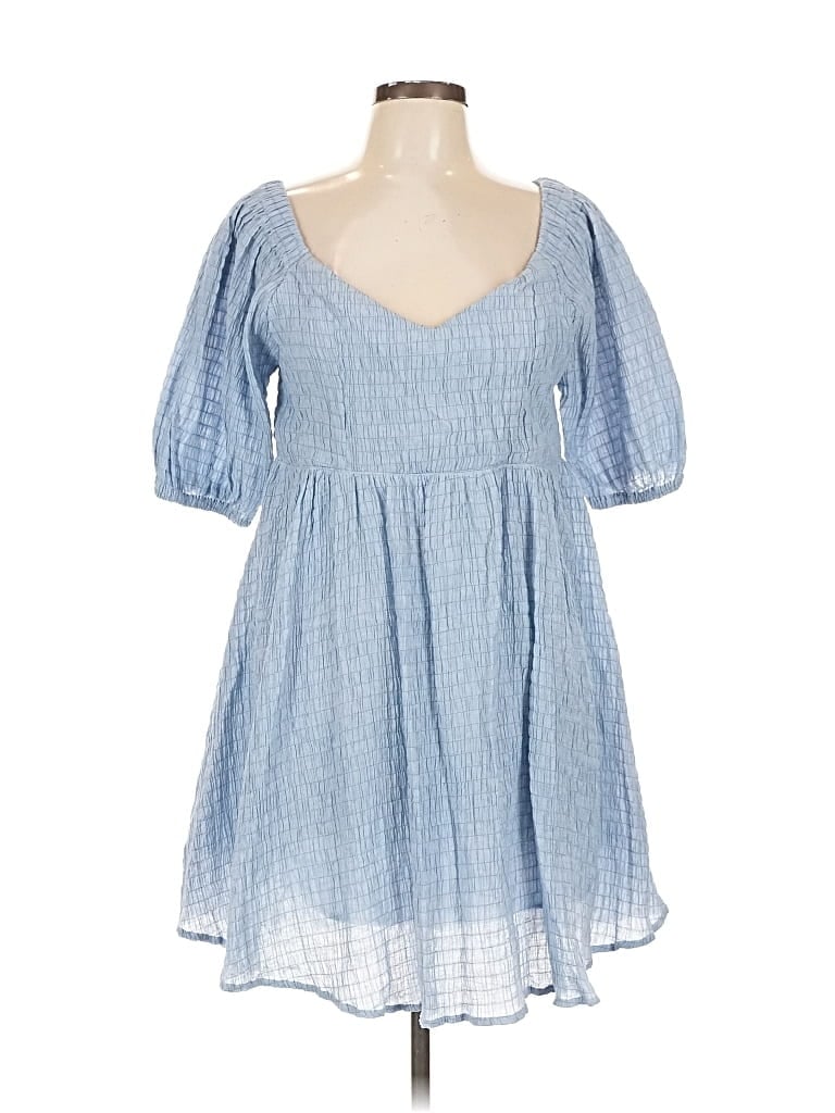 Pre-owned Kori America Casual Dress In Blue