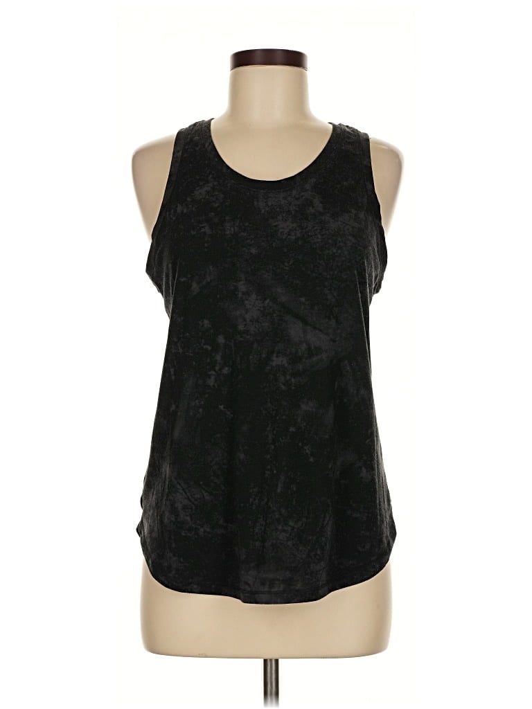 Pre-owned All In Motion Tank Top Black Halter Neckline Tops