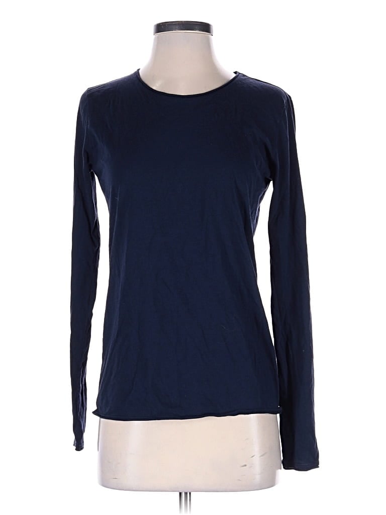 Pre-owned Unbranded Long Sleeve T-shirt In Blue