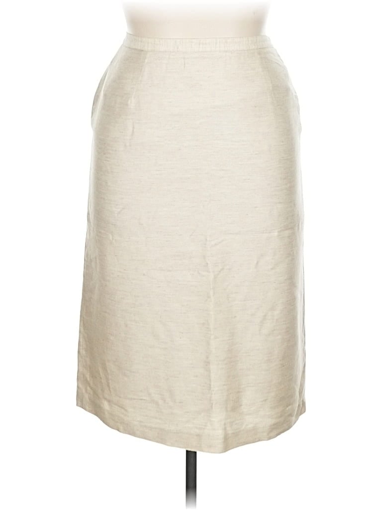Pre-owned Albert Nipon Casual Skirt In White